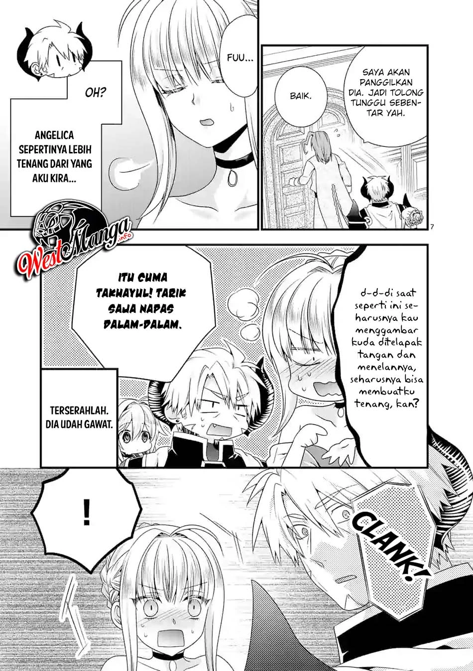Halaman 7 — Maou desu. Onna Yuusha no Hahaoya to Saikon shita node, Onna Yuusha ga Giri no Musume ni Narimashita. @comic Chapter 39