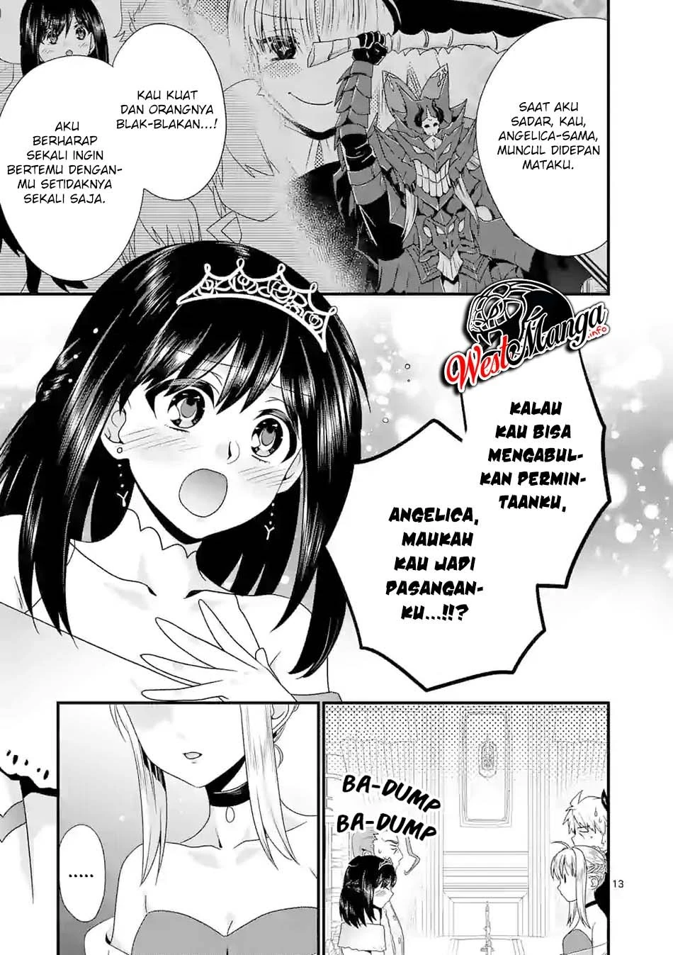 Halaman 12 — Maou desu. Onna Yuusha no Hahaoya to Saikon shita node, Onna Yuusha ga Giri no Musume ni Narimashita. @comic Chapter 39