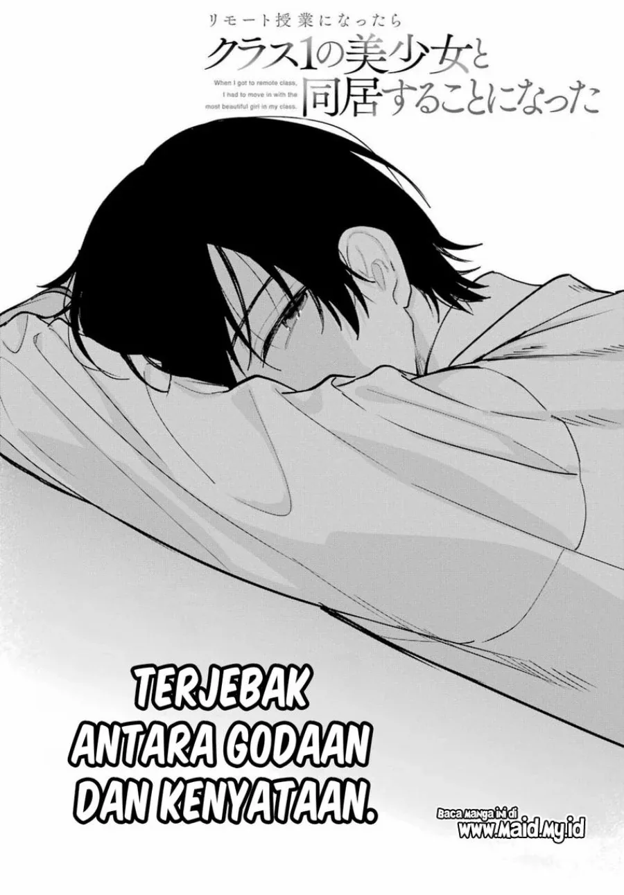 Halaman 4 — Remote Jugyou ni Nattara Class 1 no Bishoujo to Doukyo suru Koto ni Natta Chapter 17