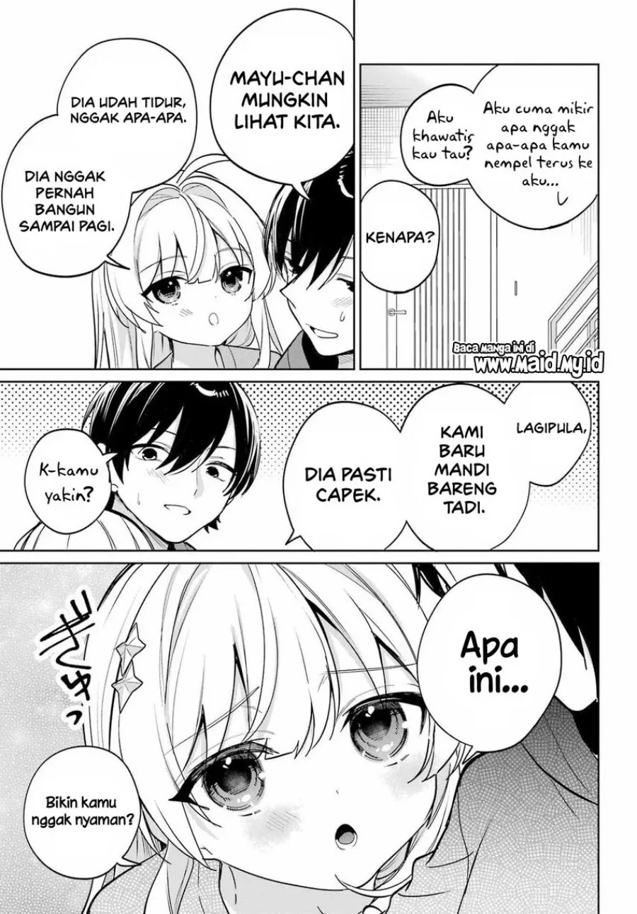 Halaman 27 — Remote Jugyou ni Nattara Class 1 no Bishoujo to Doukyo suru Koto ni Natta Chapter 17