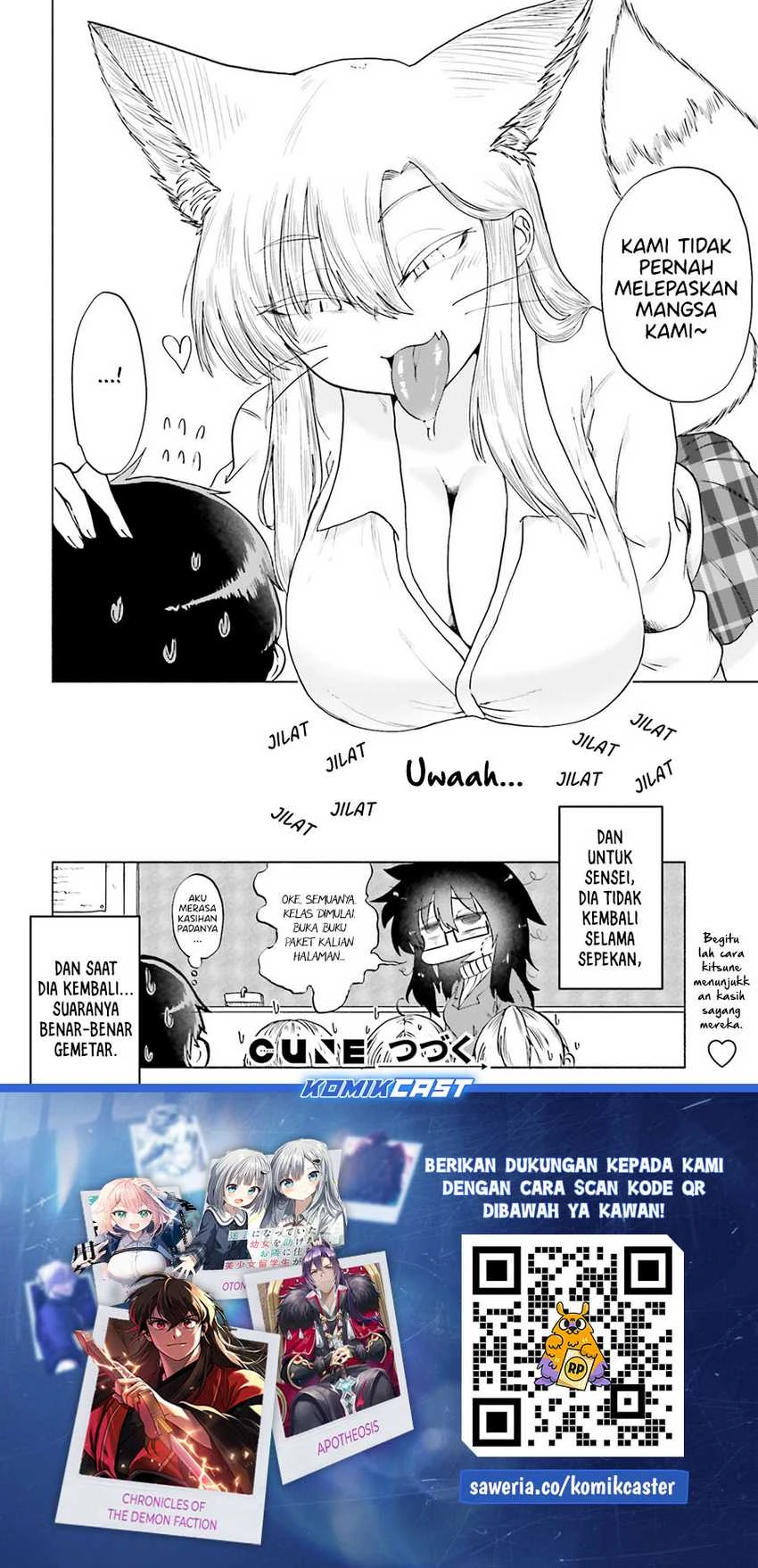 Halaman 15 — Okitsune Gal no Katabami-san Chapter 13