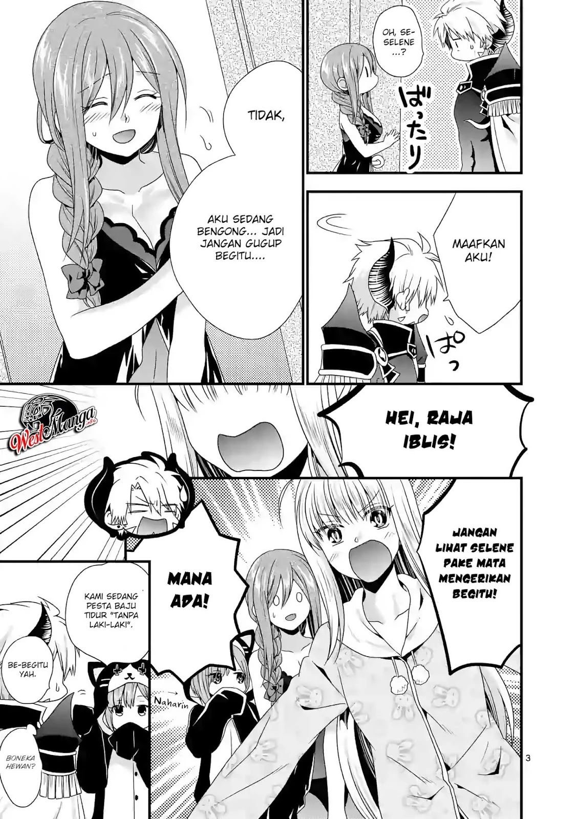 Halaman 4 — Maou desu. Onna Yuusha no Hahaoya to Saikon shita node, Onna Yuusha ga Giri no Musume ni Narimashita. @comic Chapter 21