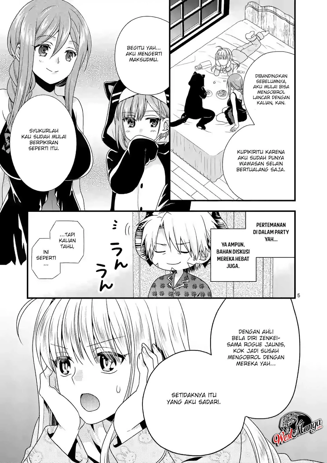 Halaman 5 — Maou desu. Onna Yuusha no Hahaoya to Saikon shita node, Onna Yuusha ga Giri no Musume ni Narimashita. @comic Chapter 21