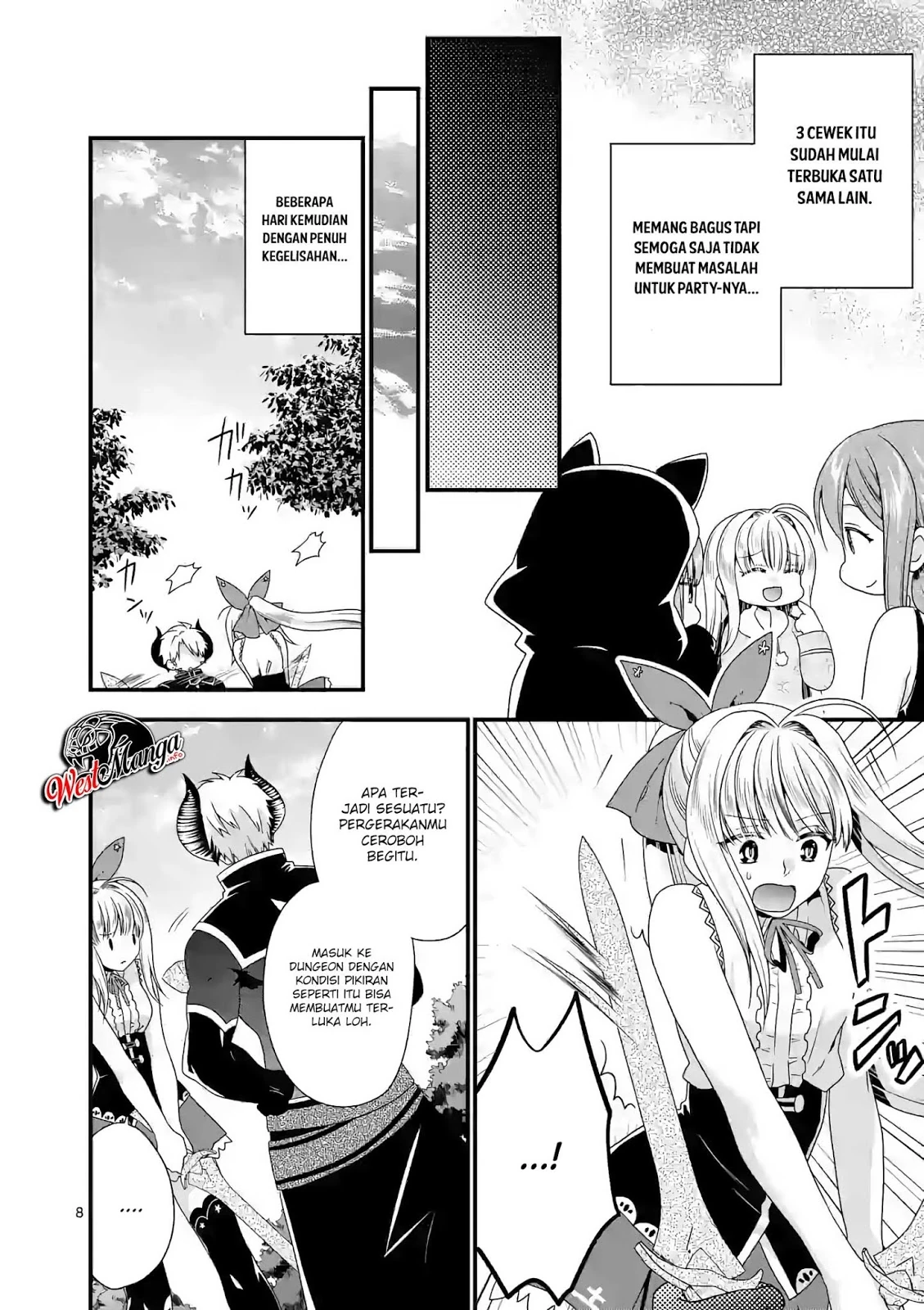 Halaman 8 — Maou desu. Onna Yuusha no Hahaoya to Saikon shita node, Onna Yuusha ga Giri no Musume ni Narimashita. @comic Chapter 21