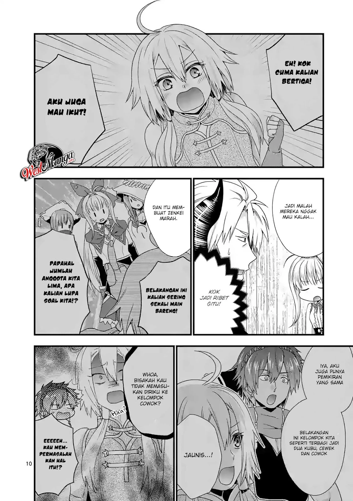 Halaman 9 — Maou desu. Onna Yuusha no Hahaoya to Saikon shita node, Onna Yuusha ga Giri no Musume ni Narimashita. @comic Chapter 21