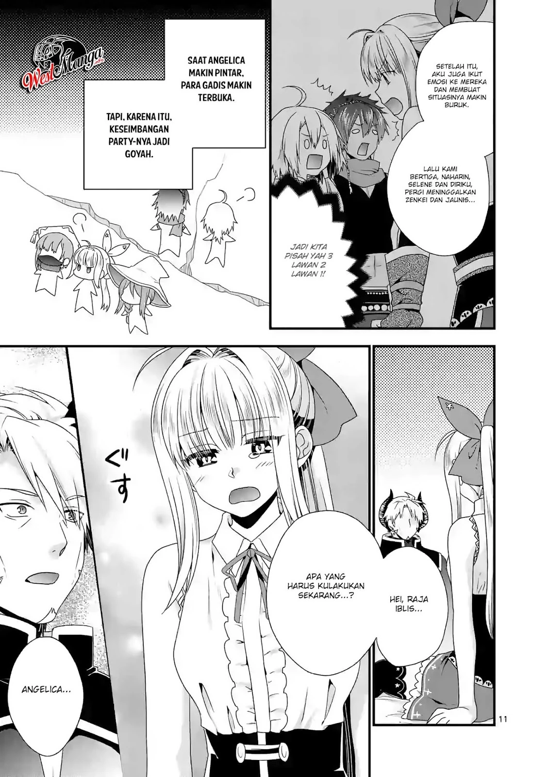 Halaman 10 — Maou desu. Onna Yuusha no Hahaoya to Saikon shita node, Onna Yuusha ga Giri no Musume ni Narimashita. @comic Chapter 21