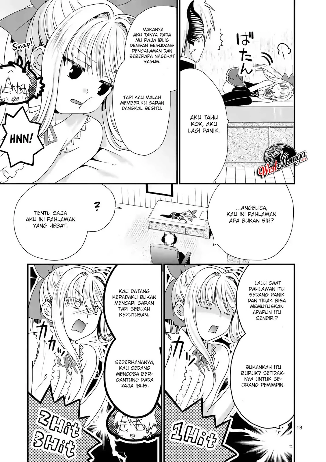 Halaman 12 — Maou desu. Onna Yuusha no Hahaoya to Saikon shita node, Onna Yuusha ga Giri no Musume ni Narimashita. @comic Chapter 21