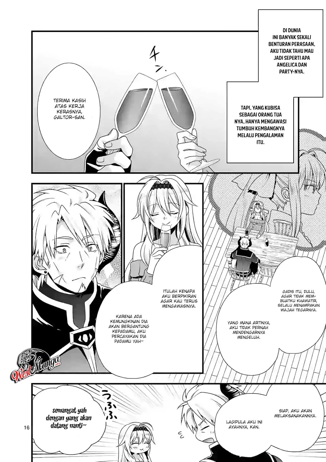 Halaman 15 — Maou desu. Onna Yuusha no Hahaoya to Saikon shita node, Onna Yuusha ga Giri no Musume ni Narimashita. @comic Chapter 21