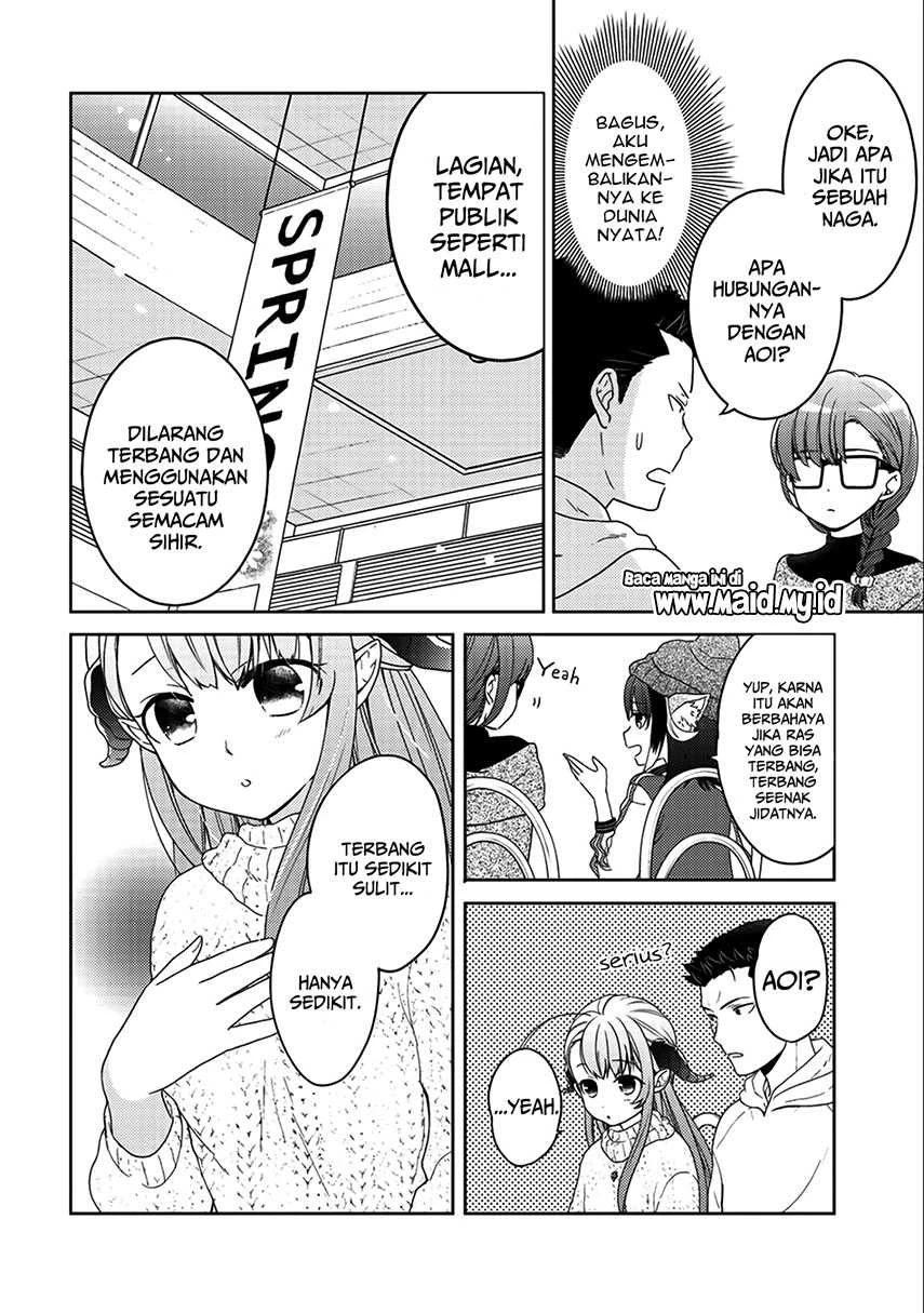 Halaman 12 — Kitaku Tochuu de Yome to Musume ga Dekita n dakedo, Dragon datta. Chapter 6