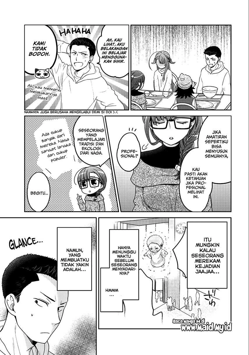 Halaman 15 — Kitaku Tochuu de Yome to Musume ga Dekita n dakedo, Dragon datta. Chapter 6