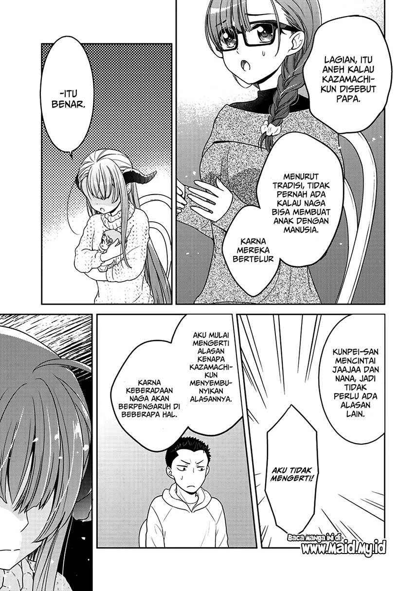 Halaman 19 — Kitaku Tochuu de Yome to Musume ga Dekita n dakedo, Dragon datta. Chapter 6