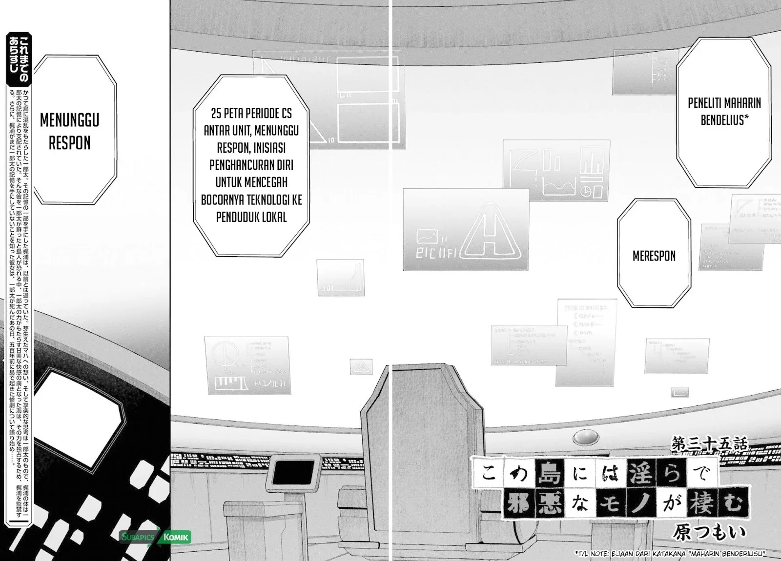 Halaman 3 — Kono Shima ni wa Midara de Jaaku na Mono ga Sumu Chapter 35