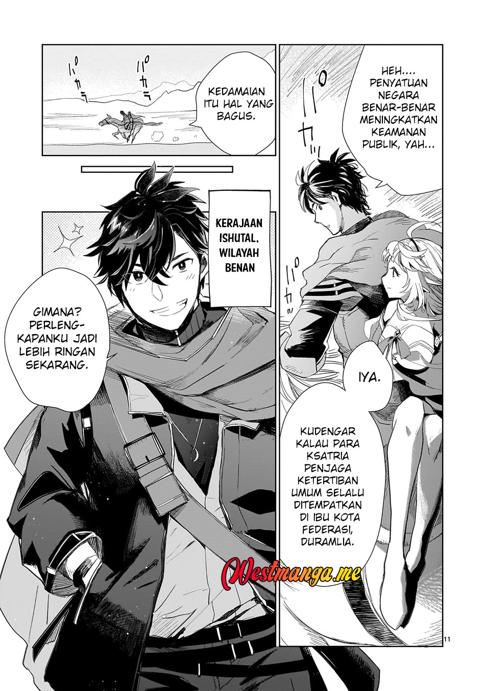 Halaman 7 — Elf-zuma to Hajimeru Yuukyuu no Tabi: Densetsu no Yuusha, Aisuru Elf to Tomo ni 100-nen Mae ni Sukutta Sekai wo Tabisuru Chapter 2