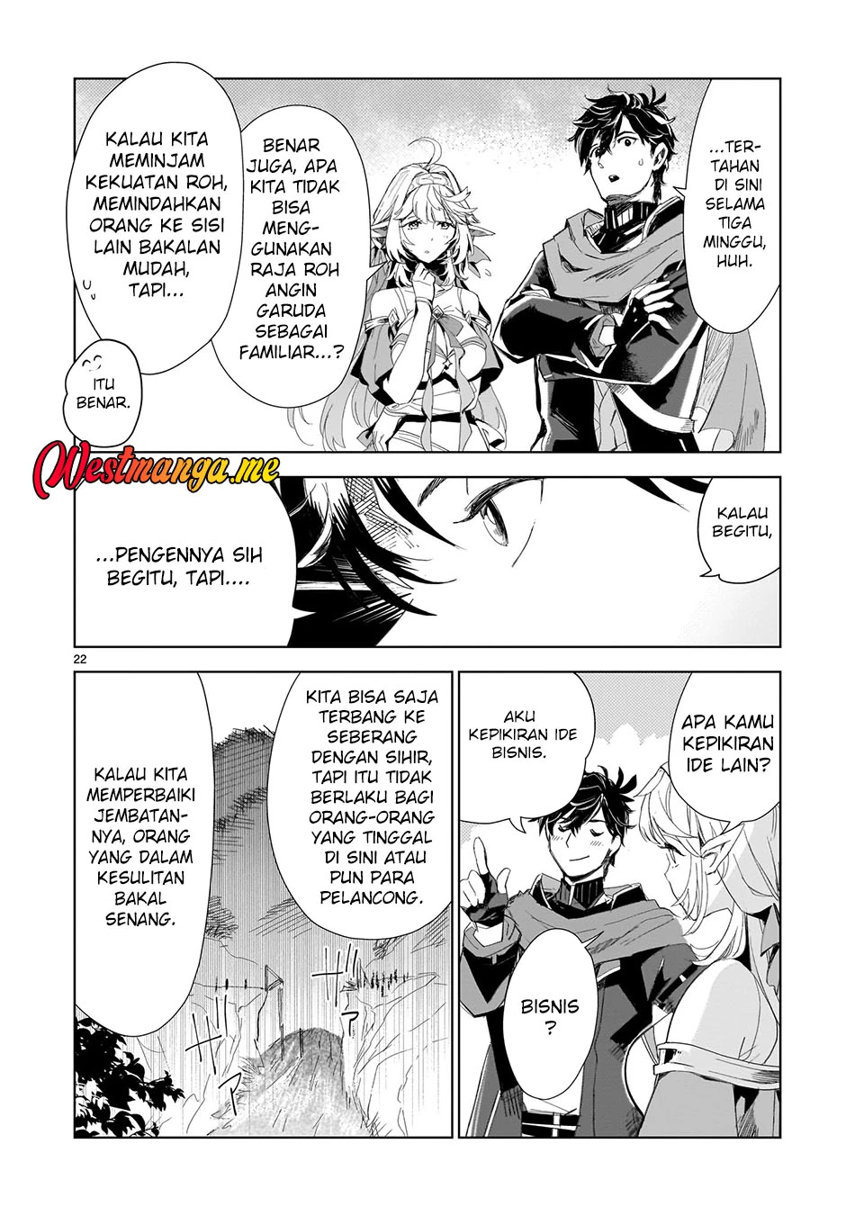 Halaman 18 — Elf-zuma to Hajimeru Yuukyuu no Tabi: Densetsu no Yuusha, Aisuru Elf to Tomo ni 100-nen Mae ni Sukutta Sekai wo Tabisuru Chapter 2