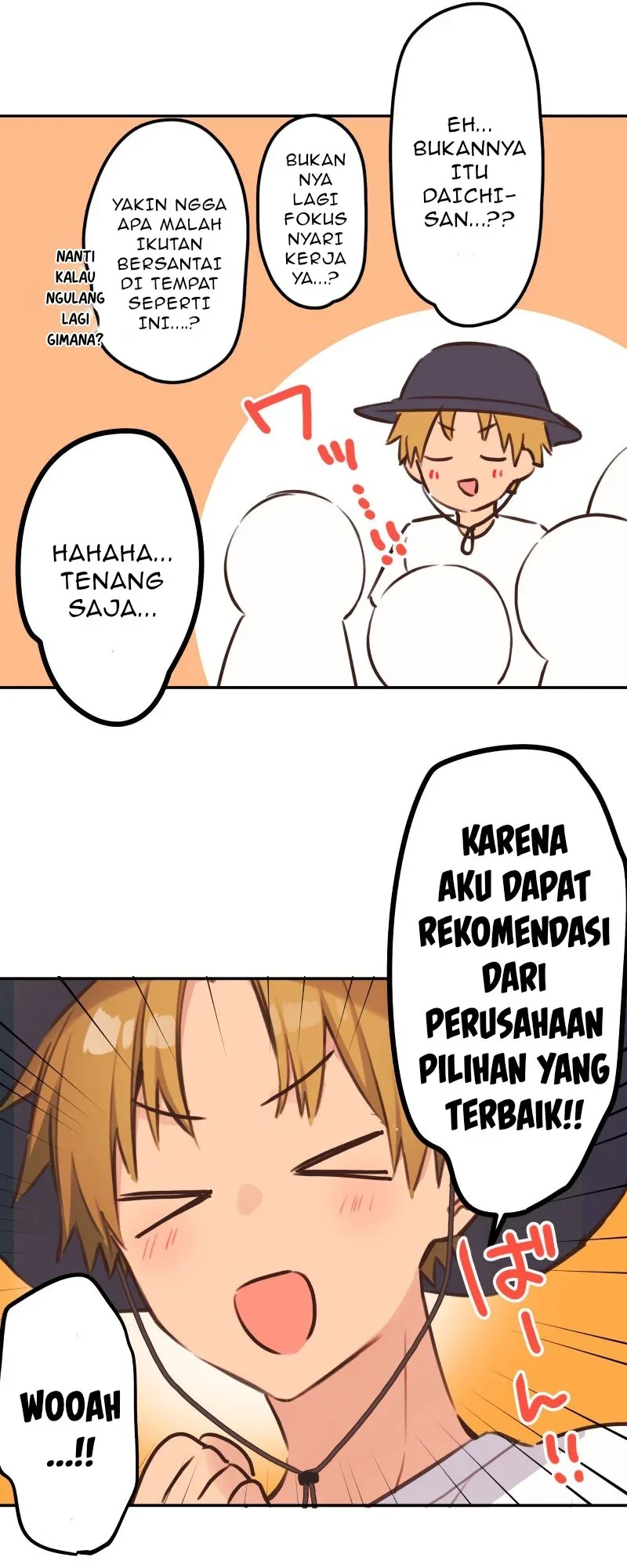 Halaman 14 — Waka-chan Is Flirty Again Chapter 202