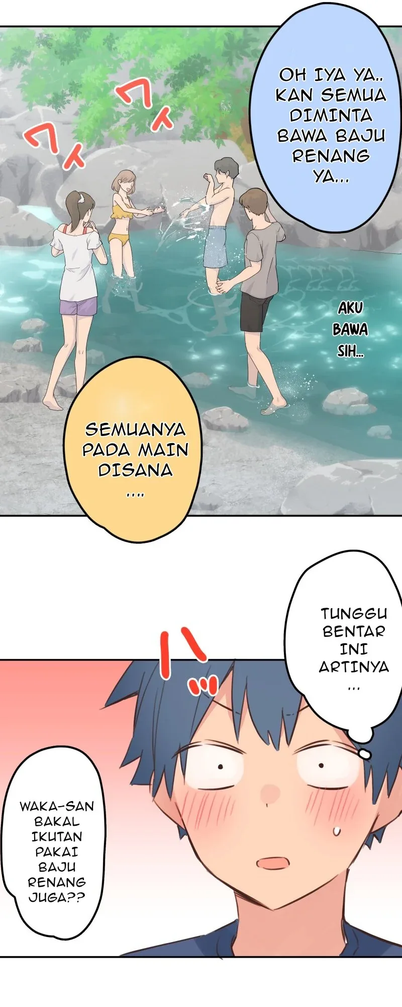 Halaman 27 — Waka-chan Is Flirty Again Chapter 202