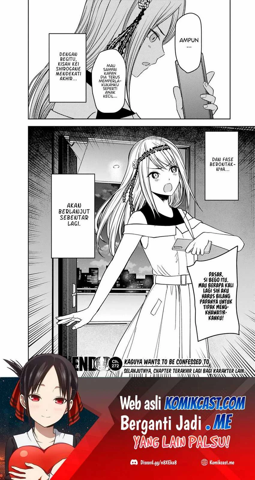 Halaman 18 — Kaguya-sama wa Kokurasetai: Tensai-tachi no Renai Zunousen Chapter 272