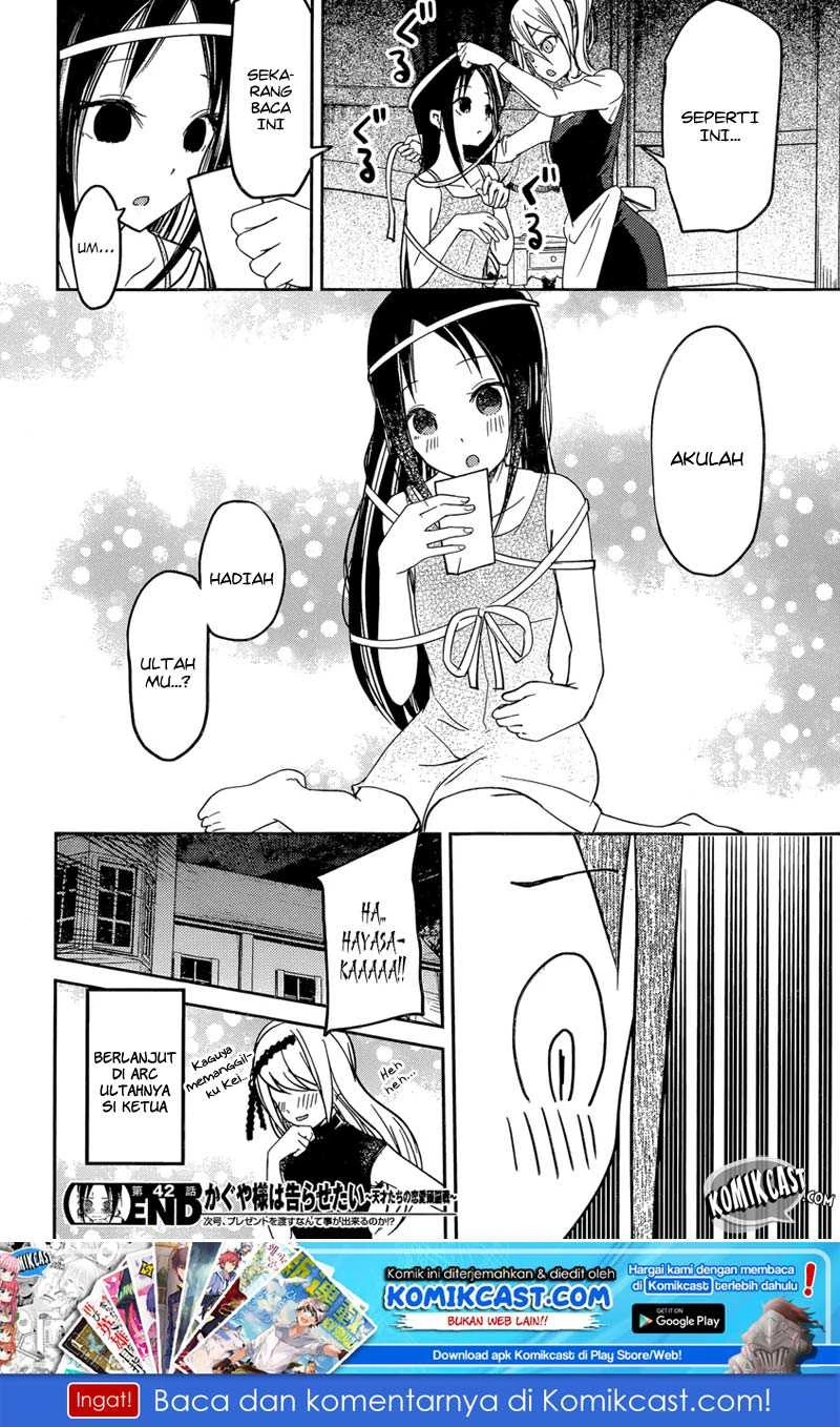 Halaman 18 — Kaguya-sama wa Kokurasetai: Tensai-tachi no Renai Zunousen Chapter 52