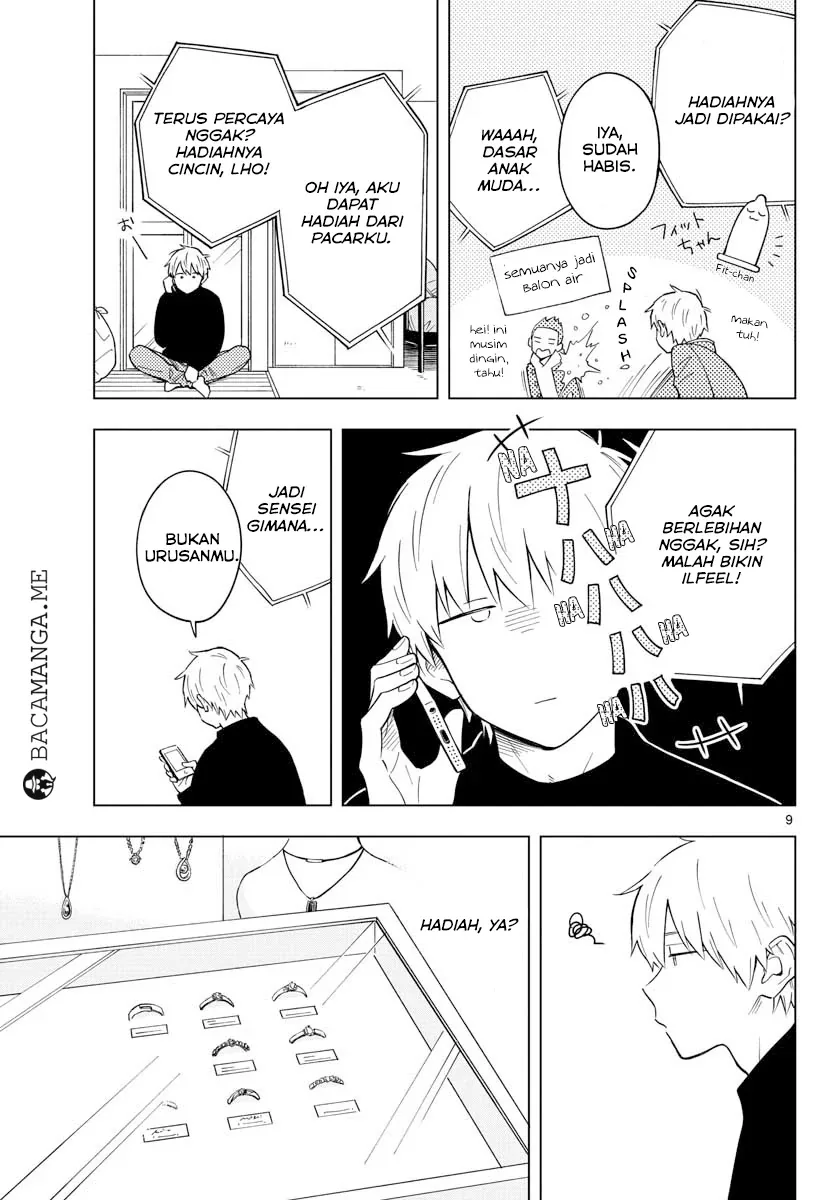 Halaman 9 — Sensei wa Koi wo Oshierarenai Chapter 12