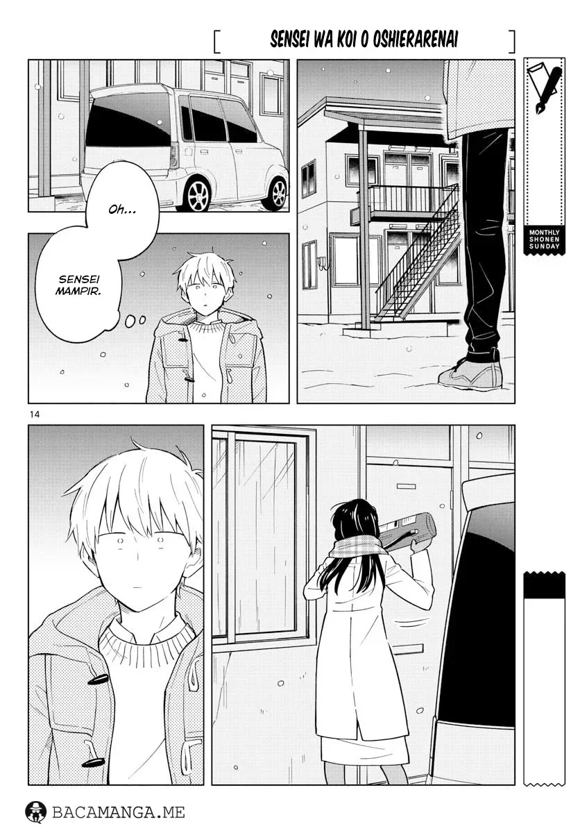Halaman 14 — Sensei wa Koi wo Oshierarenai Chapter 12