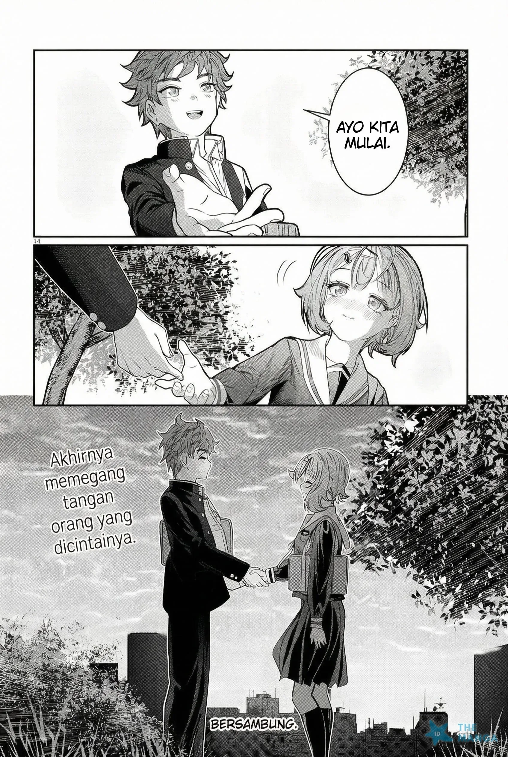 Halaman 13 — Kimi wa Yakamashi Tojite yo Kuchi wo! Chapter 47