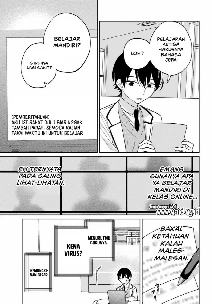 Halaman 11 — Remote Jugyou ni Nattara Class 1 no Bishoujo to Doukyo suru Koto ni Natta Chapter 16