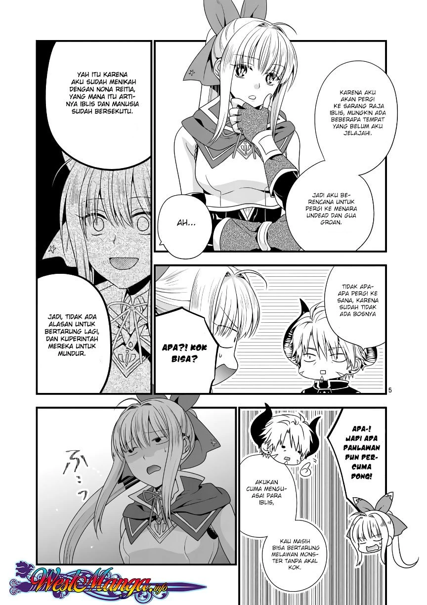 Halaman 5 — Maou desu. Onna Yuusha no Hahaoya to Saikon shita node, Onna Yuusha ga Giri no Musume ni Narimashita. @comic Chapter 4