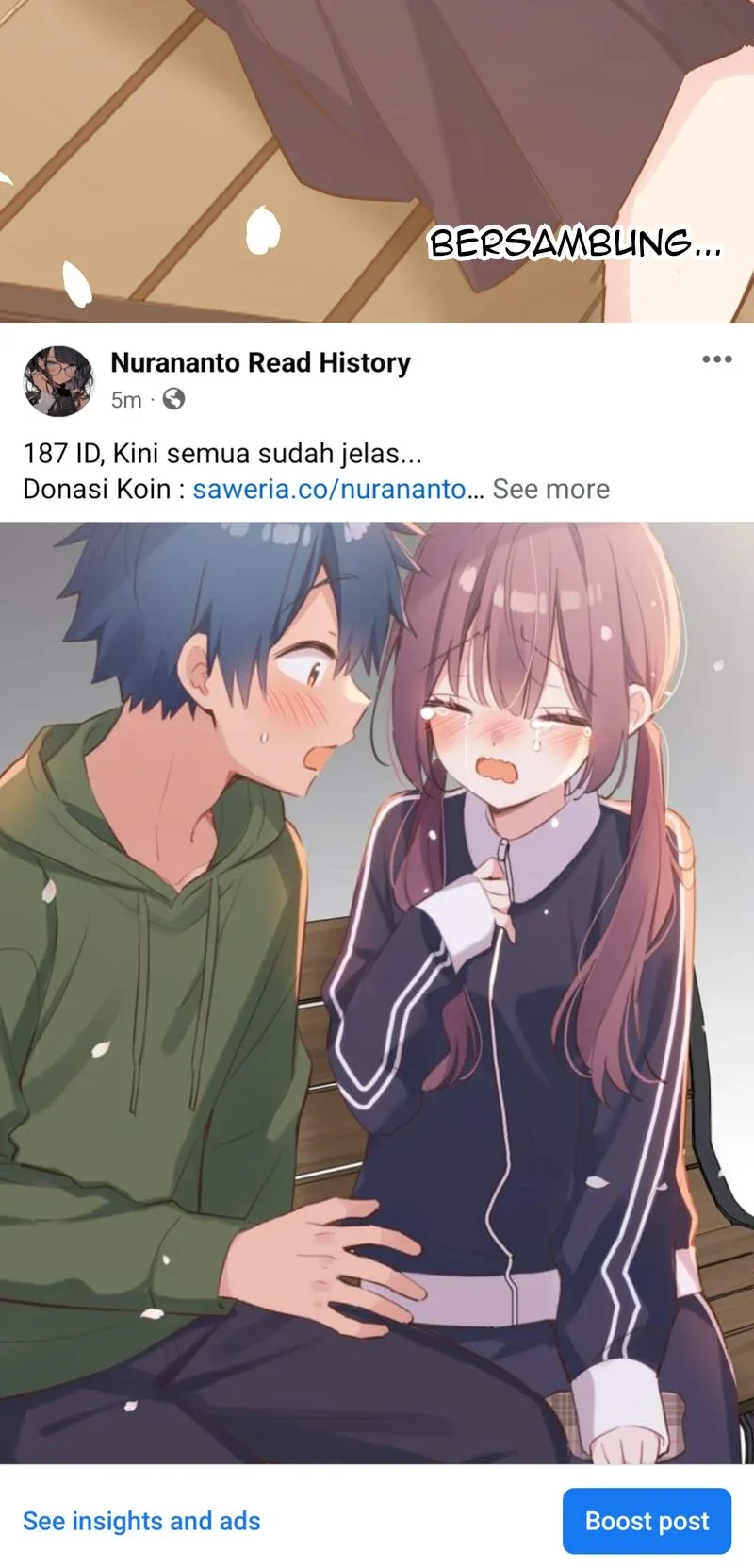 Halaman 43 — Waka-chan Is Flirty Again Chapter 186