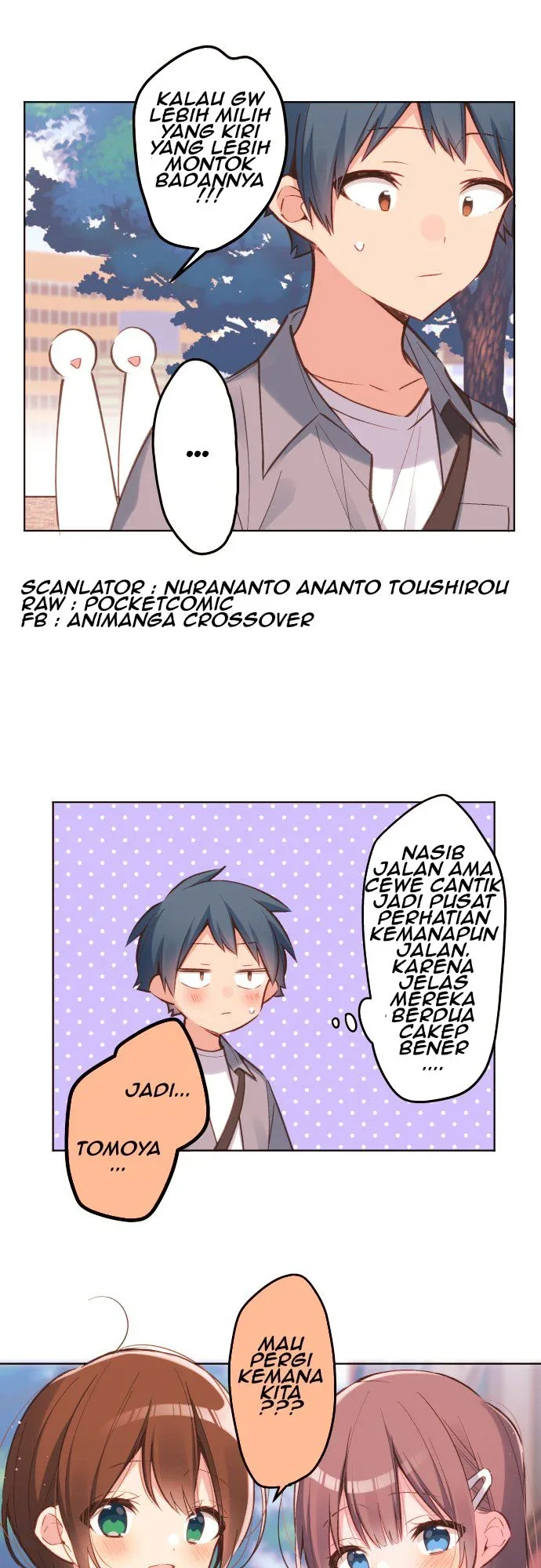 Halaman 4 — Waka-chan Is Flirty Again Chapter 28