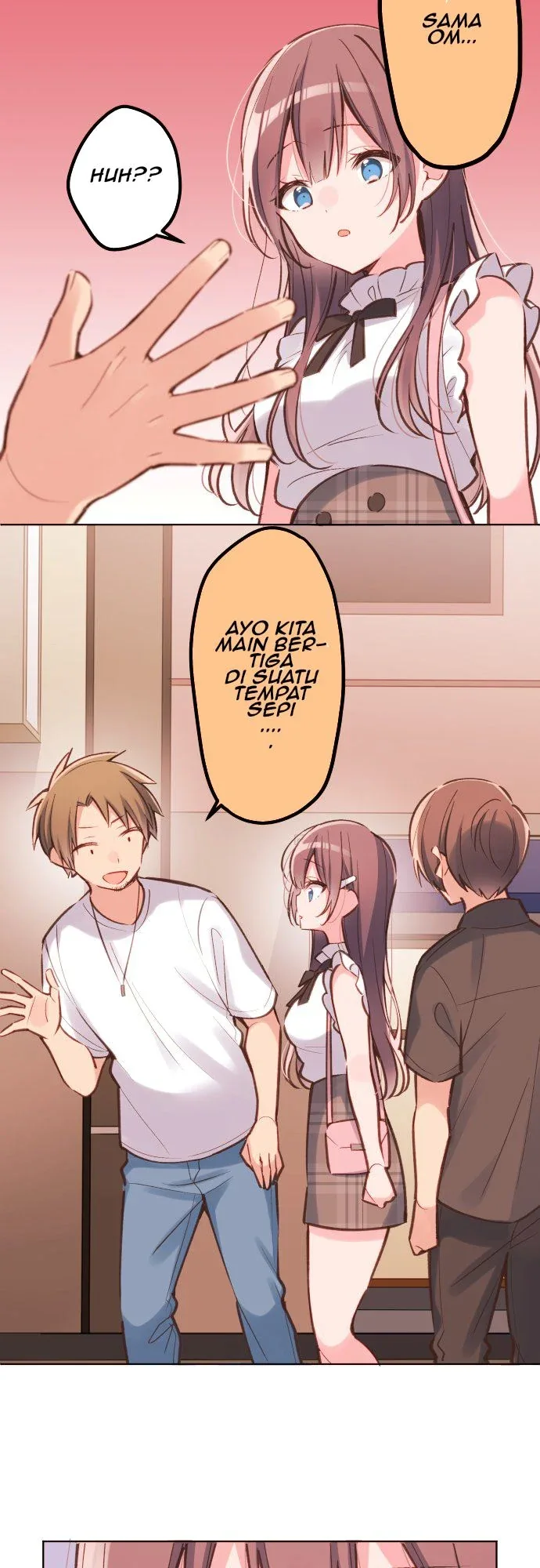 Halaman 27 — Waka-chan Is Flirty Again Chapter 28