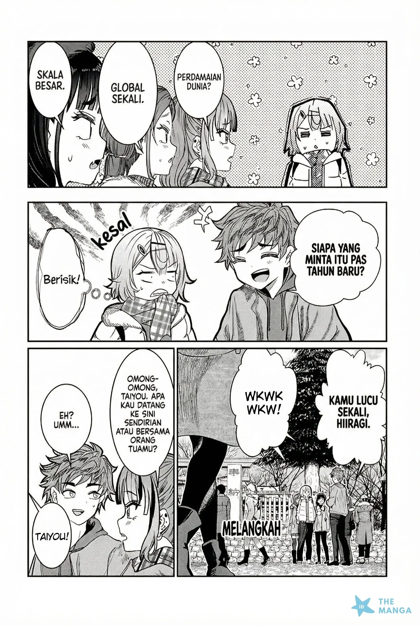 Halaman 6 — Kimi wa Yakamashi Tojite yo Kuchi wo! Chapter 45