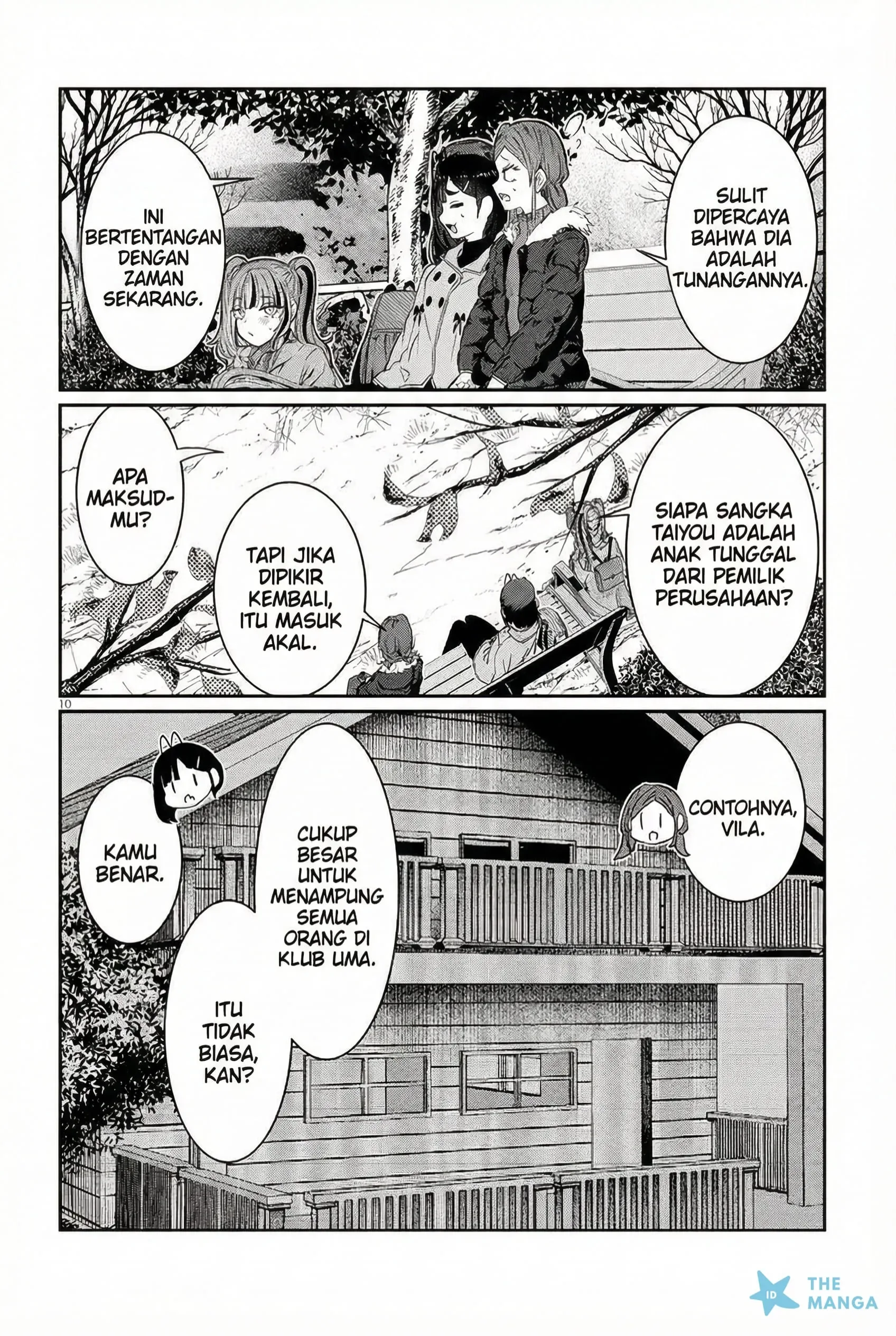 Halaman 10 — Kimi wa Yakamashi Tojite yo Kuchi wo! Chapter 45