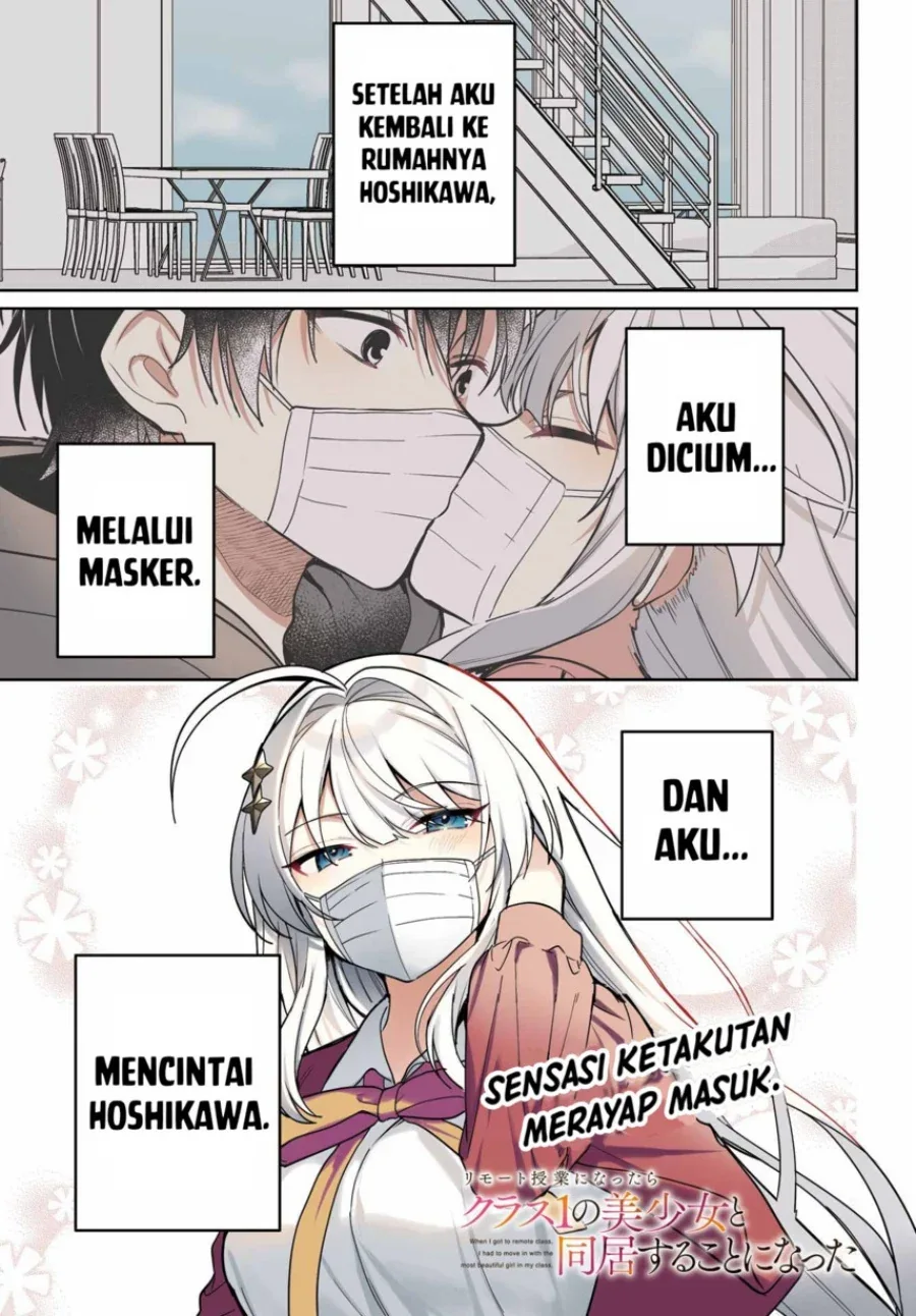 Halaman 3 — Remote Jugyou ni Nattara Class 1 no Bishoujo to Doukyo suru Koto ni Natta Chapter 12