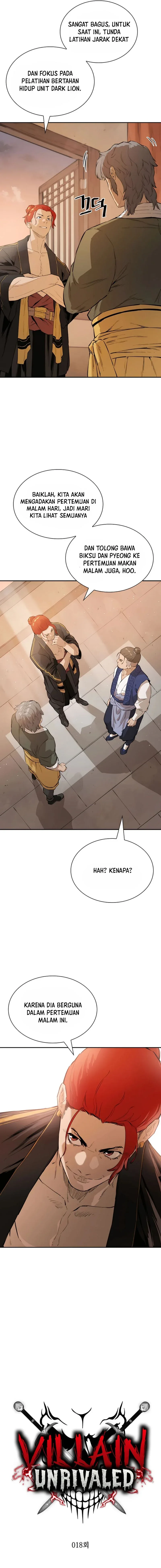 Halaman 4 — The Unrivaled Villain Chapter 18