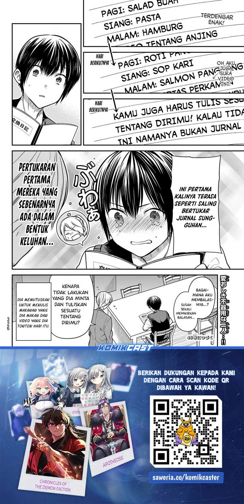 Halaman 3 — Danshi Koukousei wo Yashinaitai Oneesan no Hanashi Chapter 318