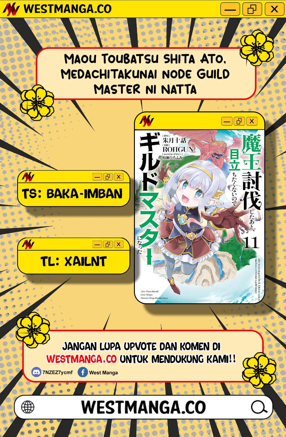 Halaman 3 — Maou Toubatsu shita Ato, Medachitakunai node Guild Master ni Natta Chapter 74