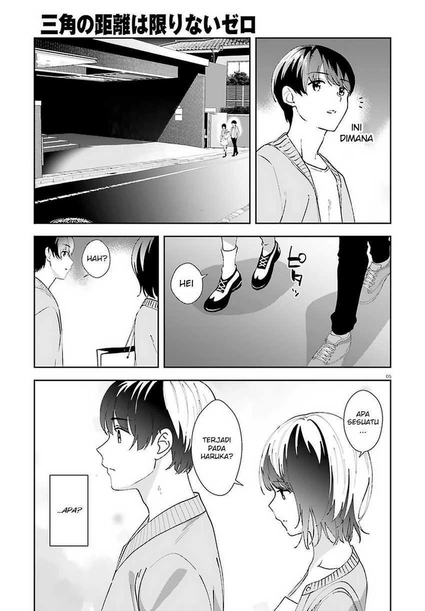 Halaman 5 — Sankaku no Kyori wa Kagirinai Zero Chapter 13