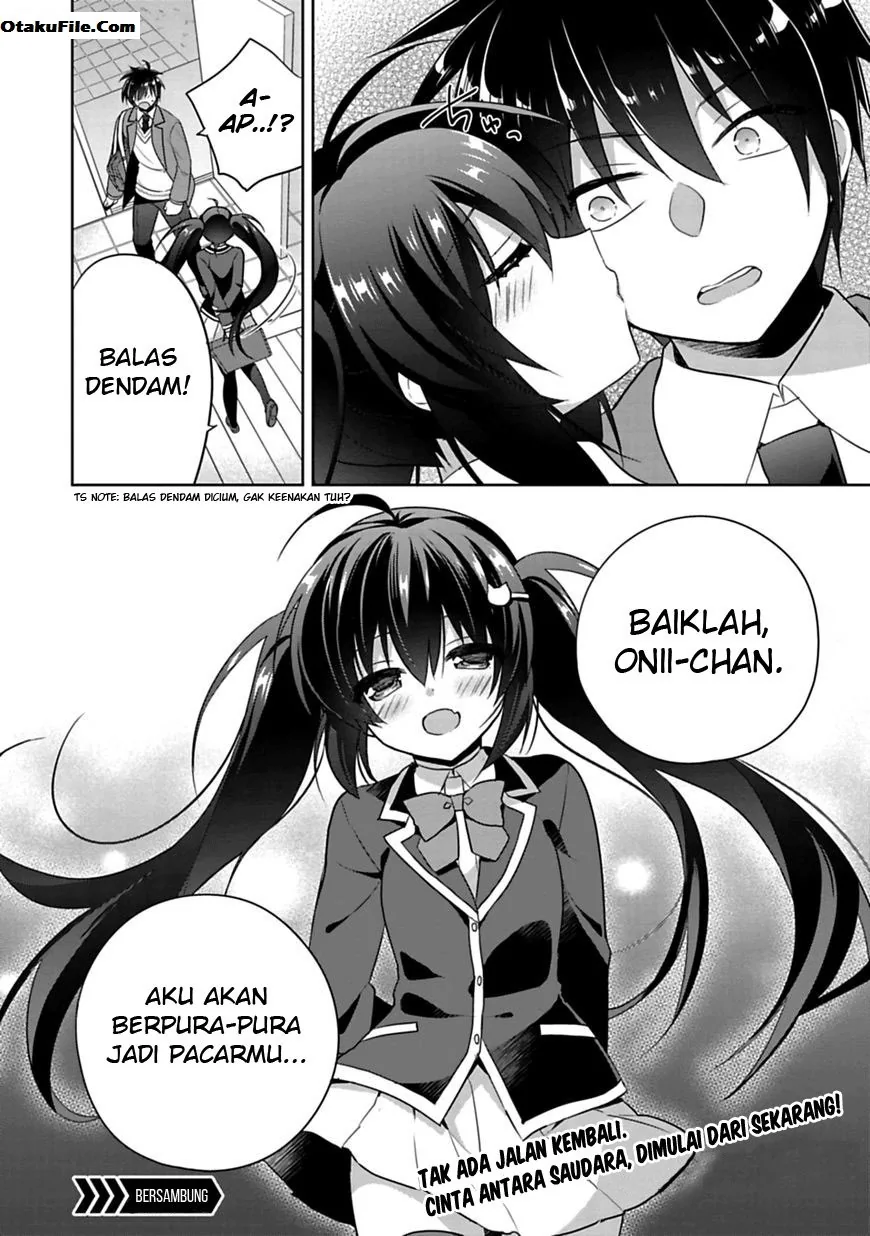Halaman 37 — Siscon Ani to Brocon Imouto ga Shoujiki ni Nattara Chapter 1