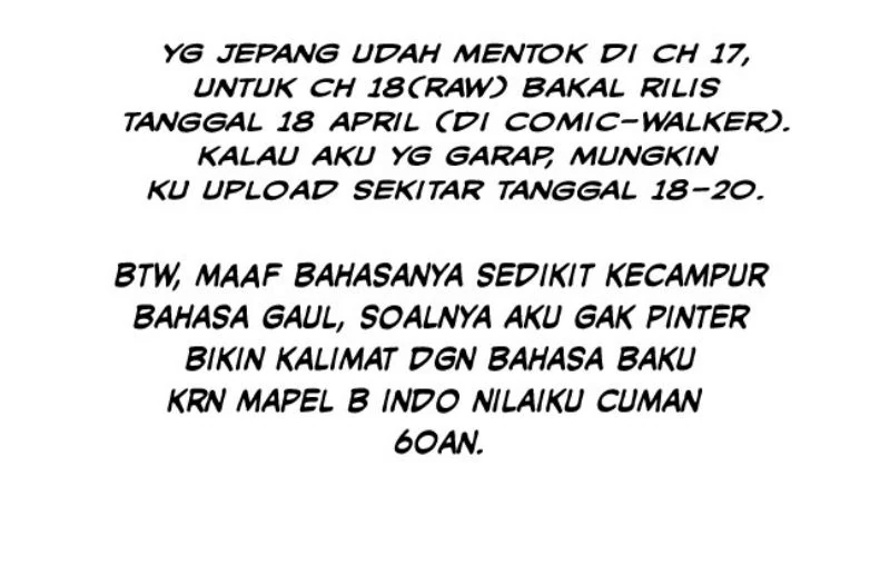 Halaman 16 — Nyanta to Pomeko: Imasara Shinjiteiru to Iwaretemo Mou Teokure da Chapter 17