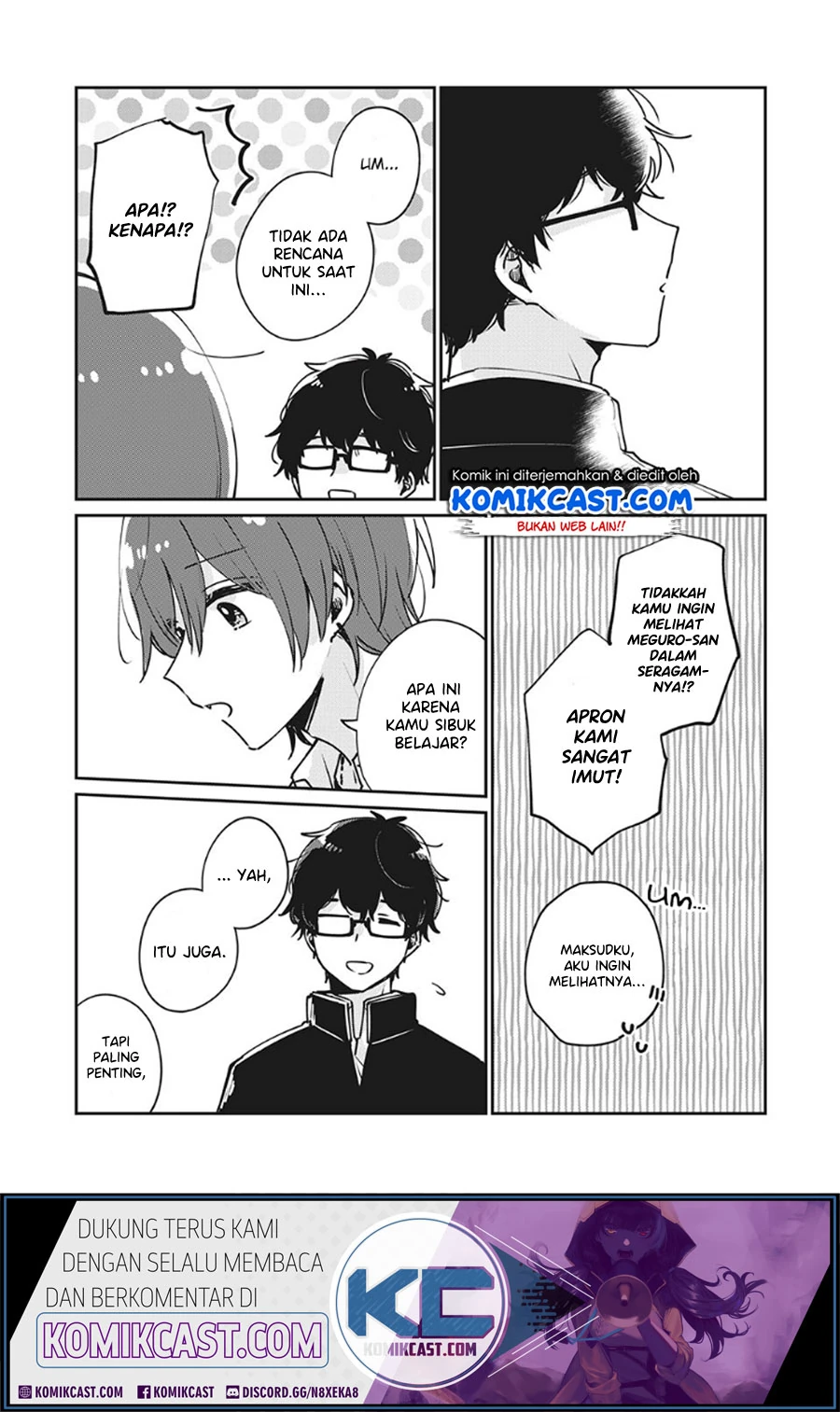 Halaman 10 — Meguro-san wa Hajimete ja Nai Chapter 33