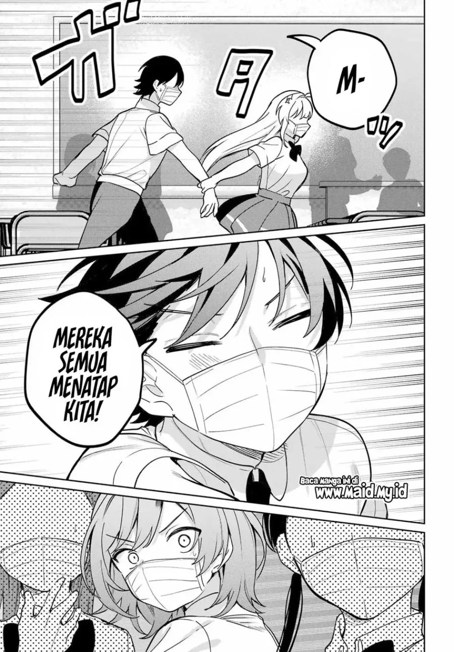 Halaman 12 — Remote Jugyou ni Nattara Class 1 no Bishoujo to Doukyo suru Koto ni Natta Chapter 20.2