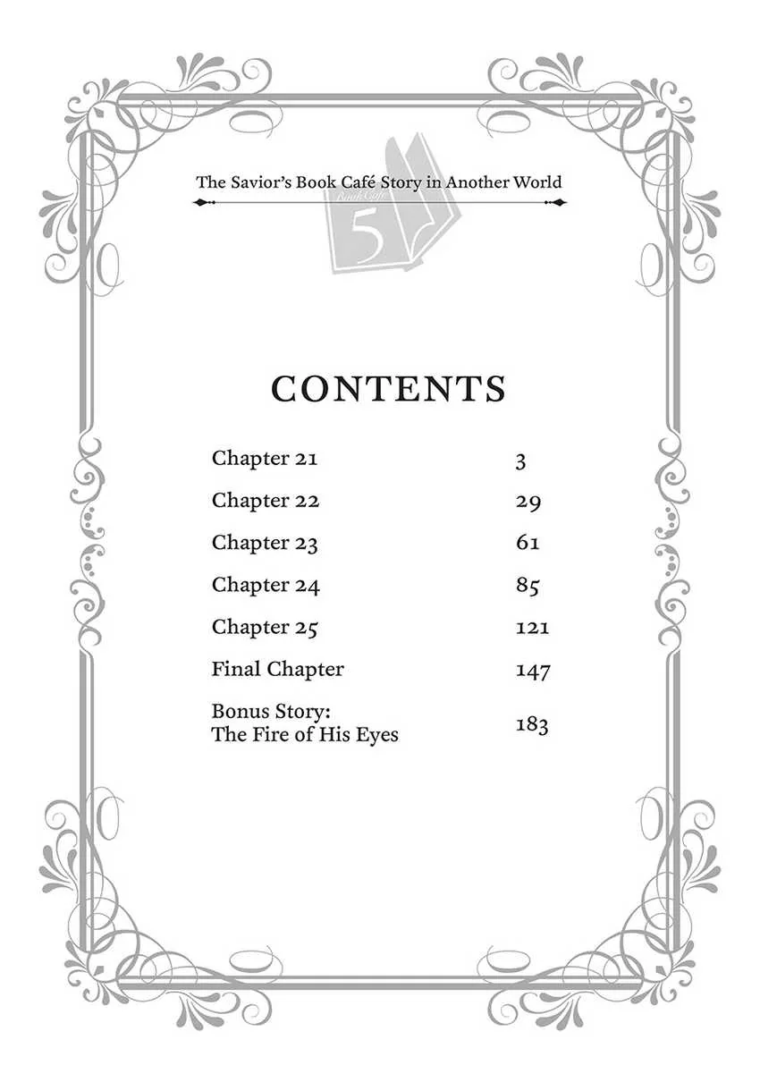 Halaman 5 — Isekai ni Kyuuseishu toshite Yobaremashita ga, Around 30 ni wa Muri nanode, Hissori Book Cafe Hajimemashita. Chapter 21