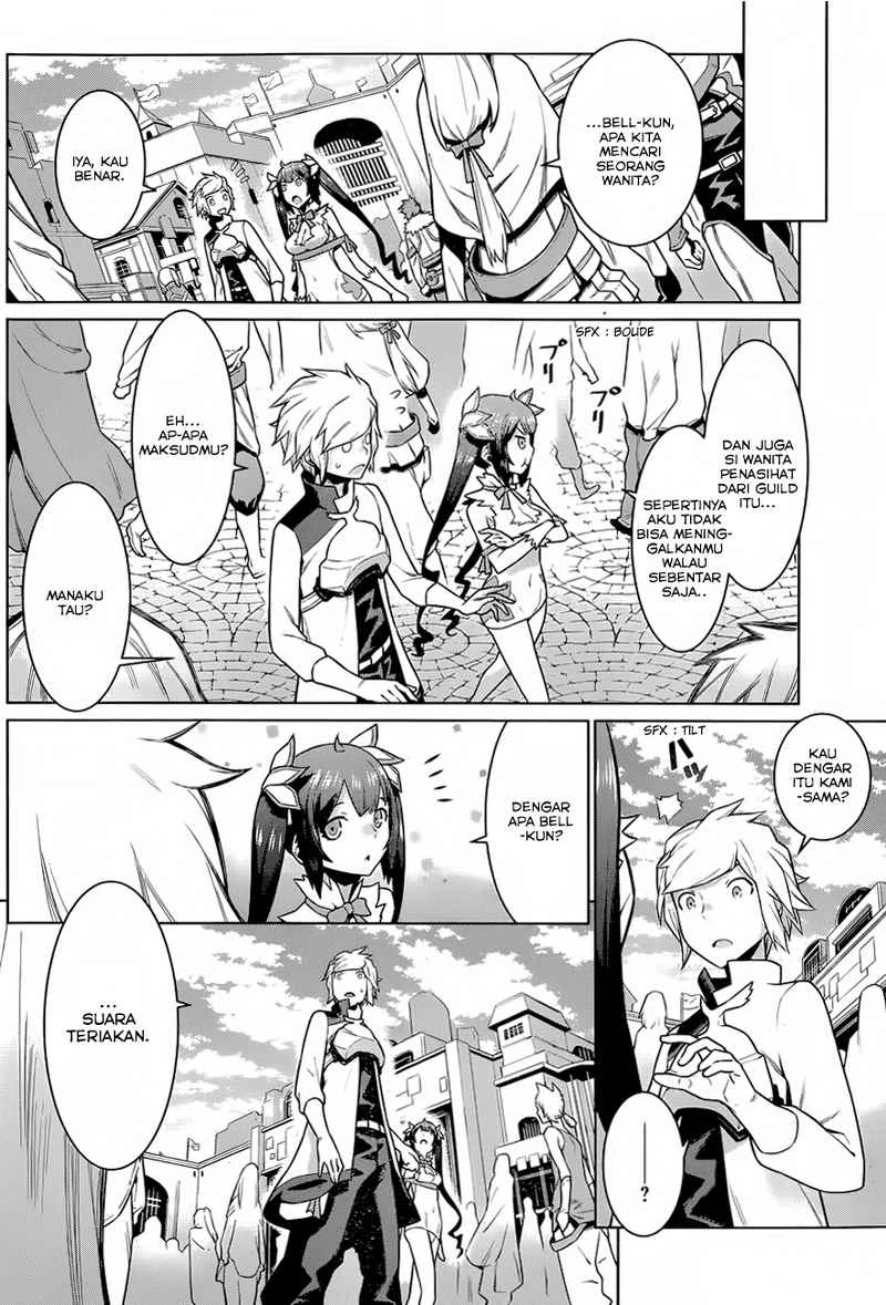 Halaman 7 — Dungeon ni Deai wo Motomeru no wa Machigatteiru Darou ka Chapter 8