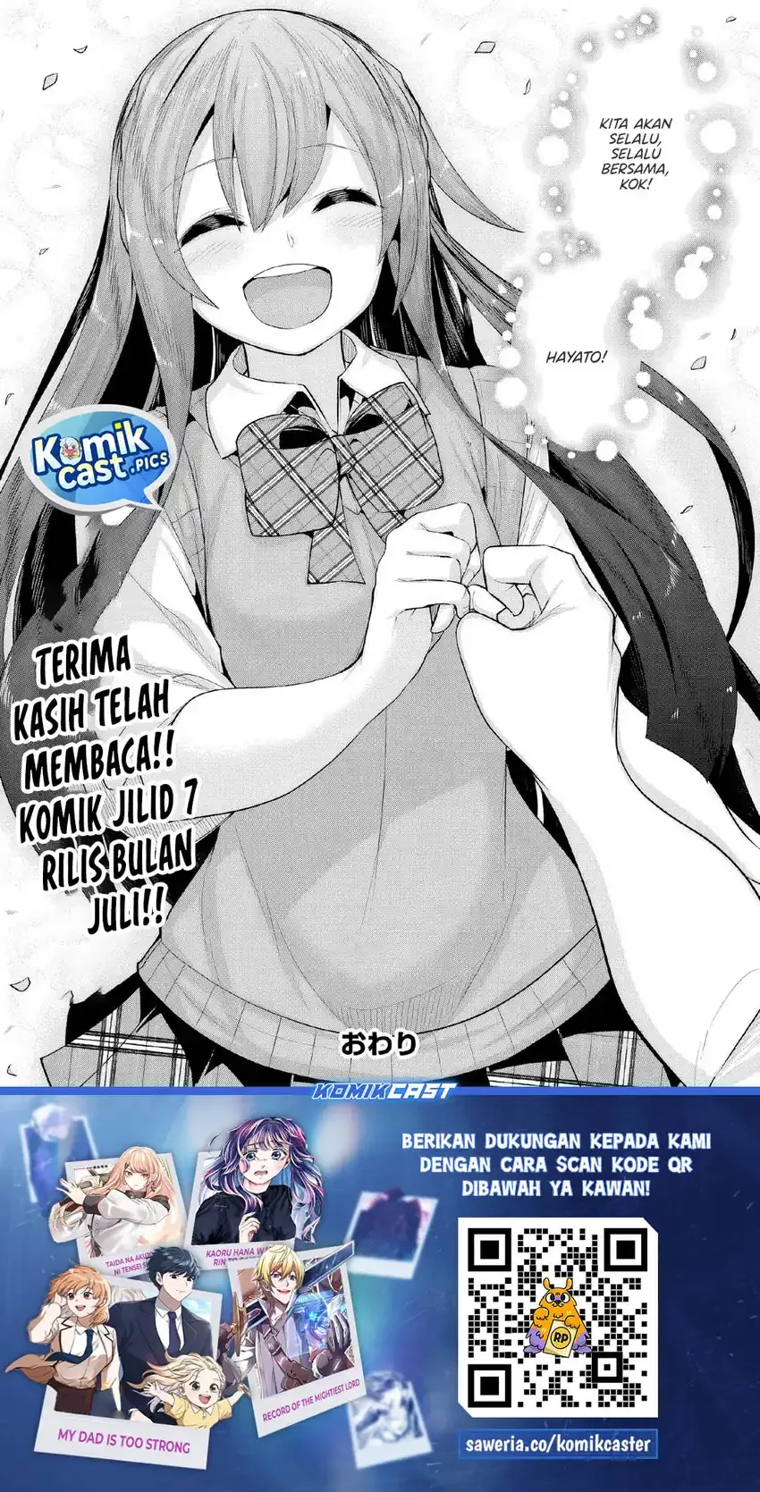 Halaman 35 — Tenkou-saki no Seiso Karen na Bishoujo ga, Mukashi Danshi to Omotte Issho ni Asonda Osananajimi Datta Ken Chapter 37