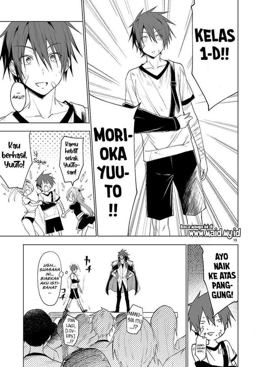 Halaman 13 — Maou Gakuen no Hangyakusha: Jinrui Hatsu no Maou Kouhou, Kenzoku Shoujo to Ouza wo Mezashite Nariagaru Chapter 46