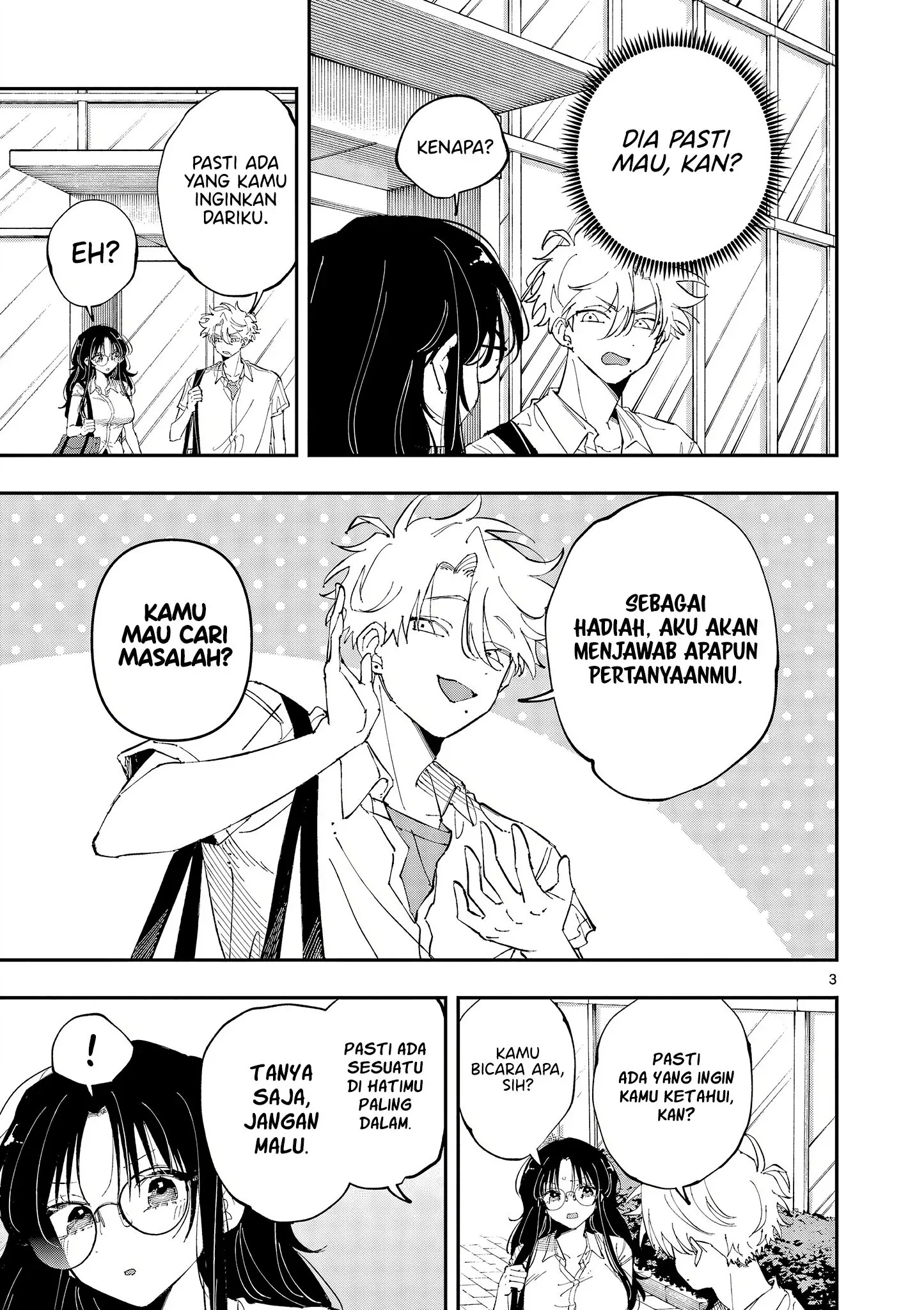 Halaman 3 — Tonari no Seki no Yatsu ga Souiu Me de Mitekuru Chapter 39