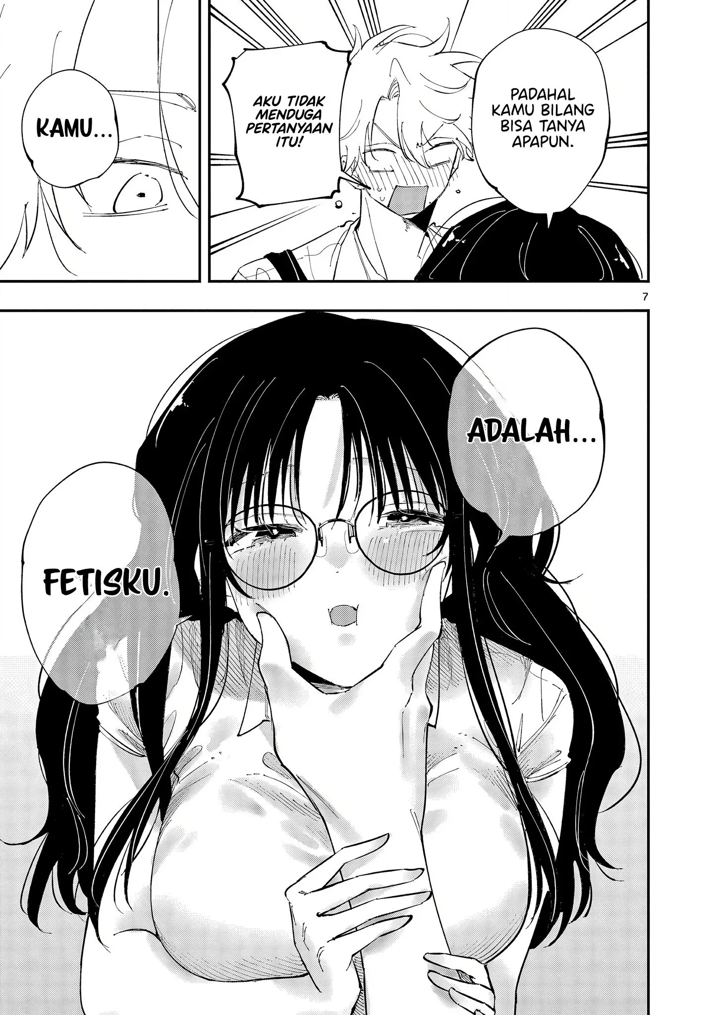 Halaman 7 — Tonari no Seki no Yatsu ga Souiu Me de Mitekuru Chapter 39