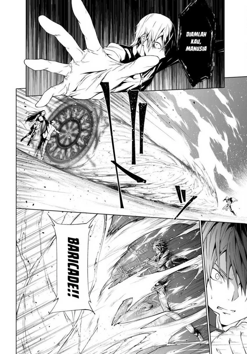 Halaman 16 — Maou Gakuen no Hangyakusha: Jinrui Hatsu no Maou Kouhou, Kenzoku Shoujo to Ouza wo Mezashite Nariagaru Chapter 22