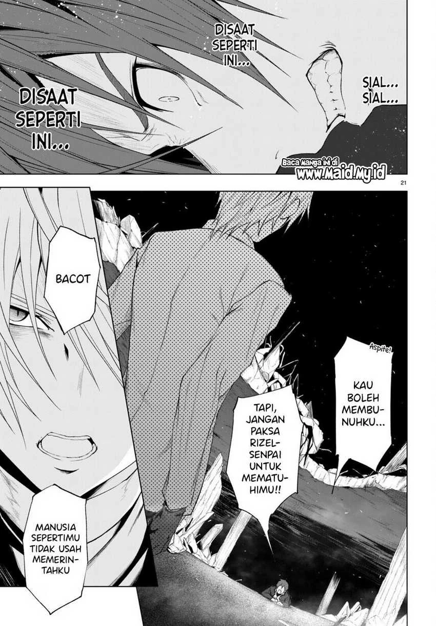 Halaman 21 — Maou Gakuen no Hangyakusha: Jinrui Hatsu no Maou Kouhou, Kenzoku Shoujo to Ouza wo Mezashite Nariagaru Chapter 22