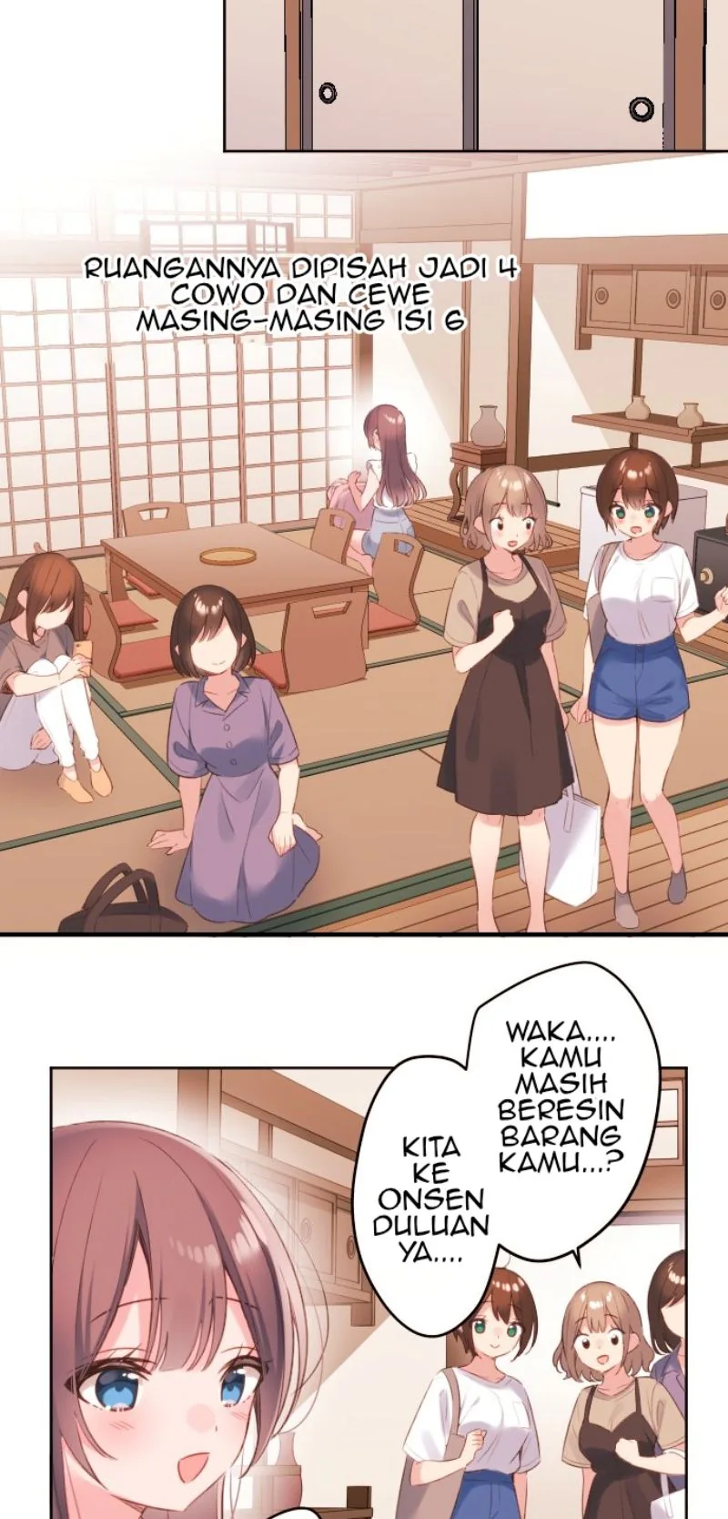 Halaman 3 — Waka-chan Is Flirty Again Chapter 49